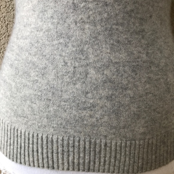 Malika Cashmere Sweater Heather Grey Crewneck S! - Picture 5 of 7